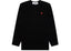 Comme des Garcons Play Women's Small Red Heart L/S T-shirt Black