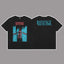 Revenge Red & Blue Body Graphic Short Sleeve T-Shirt