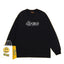 Drew Black Outline Logo Relaxed-Fit Long-Sleeve Top