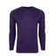 YOUNGLA- Purple Raglan Long-Sleeve Gym Shirt