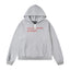 Enfants Riches Déprimés Red Text Logo Hoodie - Light Grey