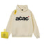 Drew Polka Dot Letter Print Hoodie, Apricot, Cotton Regular Weight
