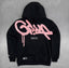 Geedup Black Pink Graffiti Logo Hoodie