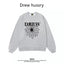 Drew Daisy Print Crewneck Sweatshirt, Light Grey