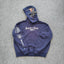 YOUNGLA- Washed Navy Attack on Titan Anime Graphic Pullover Hoodie