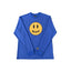 Drew Blue Smiley Graphic Relaxed-Fit Long-Sleeve T-Shirt