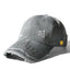 Drew Light Grey Vintage Distressed Smiley Cap