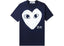 Comme des Garcons PLAY Big Heart Logo Tee Navy