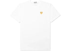 Comme des Garcons Play Gold Heart T-shirt White