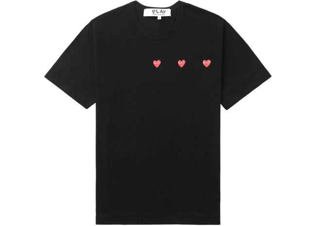 Comme des Garcons PLAY Logo Print Tee Black Hover Image