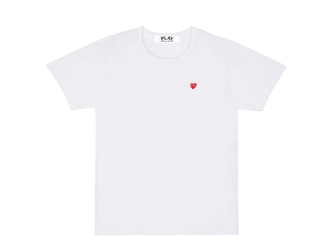 Comme des Garcons Play Mini Embroidered Heart T-shirt White Hover Image