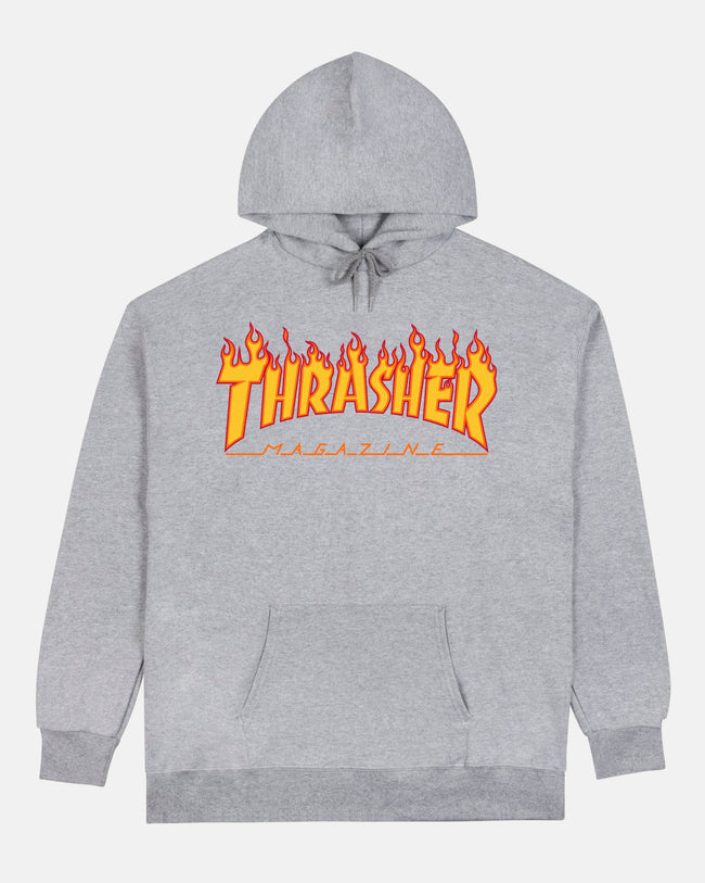 FLAME - HOODIE - GREY Hover Image