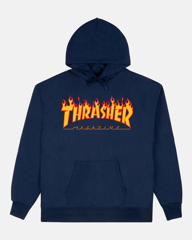 FLAME - HOODIE - NAVY Hover Image
