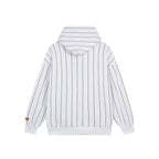 Drew House Mascot Stripe Smiley Logo Unisex Oversized Fleece Hoodie