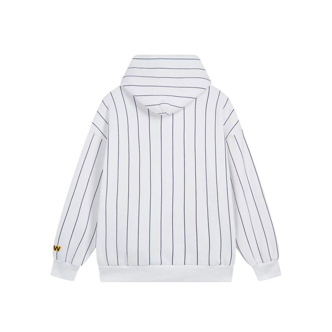 Drew House Mascot Stripe Smiley Logo Unisex Oversized Fleece Hoodie Main Image