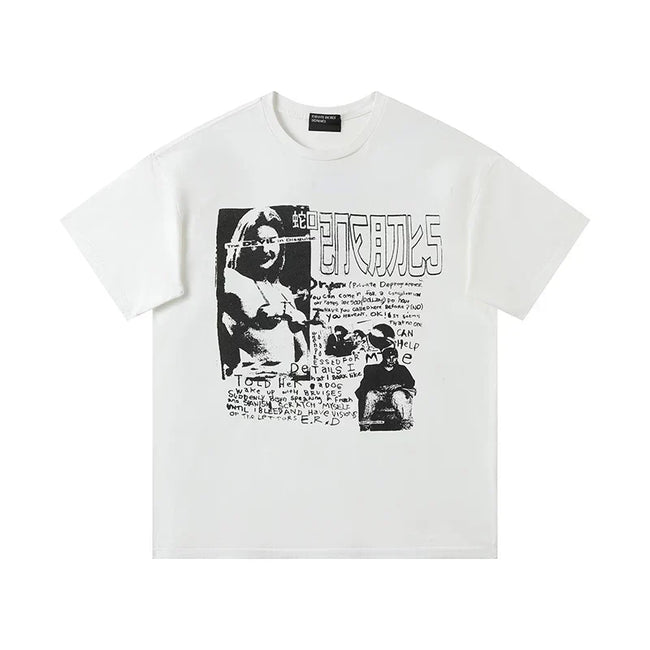 Enfants Riches Déprimés Gothic Collage & Multi-Photo T-Shirt - Cream Hover Image