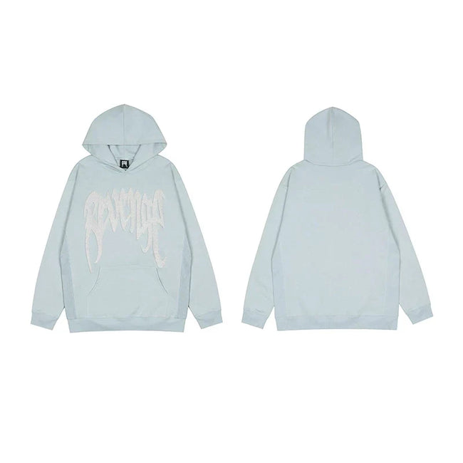 Revenge Light Blue Arch Logo Pullover Hoodie Hover Image