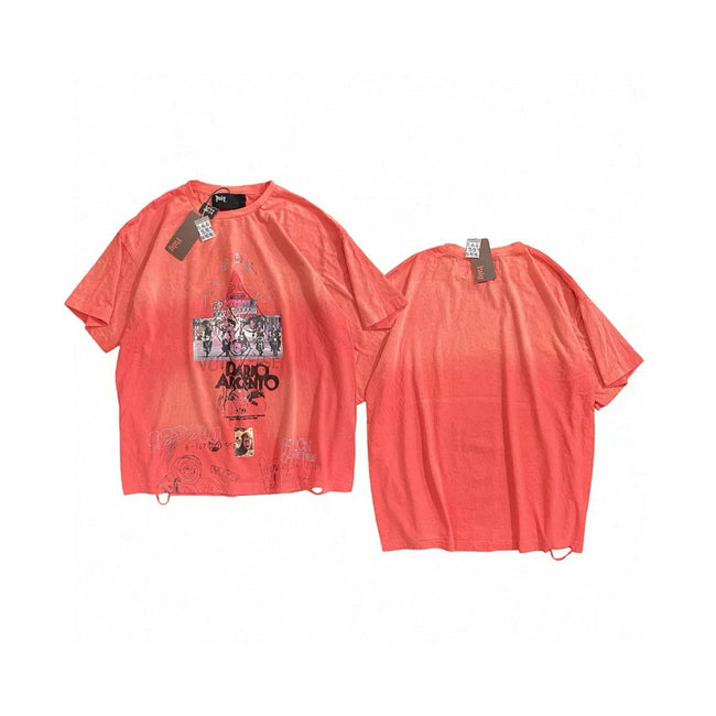 PALY Hollywood Red Gradient Vintage Collage T-Shirt - Red Hover Image