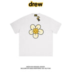 Drew House Daisy Smiley Graphic Oversized Cotton T-Shirt, Off White