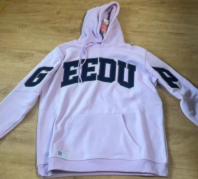 Geedup Light Purple Navy Outline Arch Logo Hoodie Hover Image