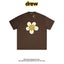 Drew House Daisy Smiley Graphic Oversized Cotton T-Shirt, Brown