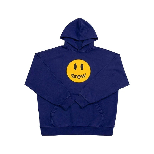 Drew House Smiley Face Pullover Hoodie, Navy Blue Hover Image