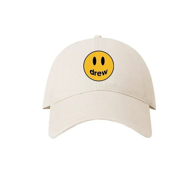 Drew House Smiley Face Baseball Cap, Cream Hover Image