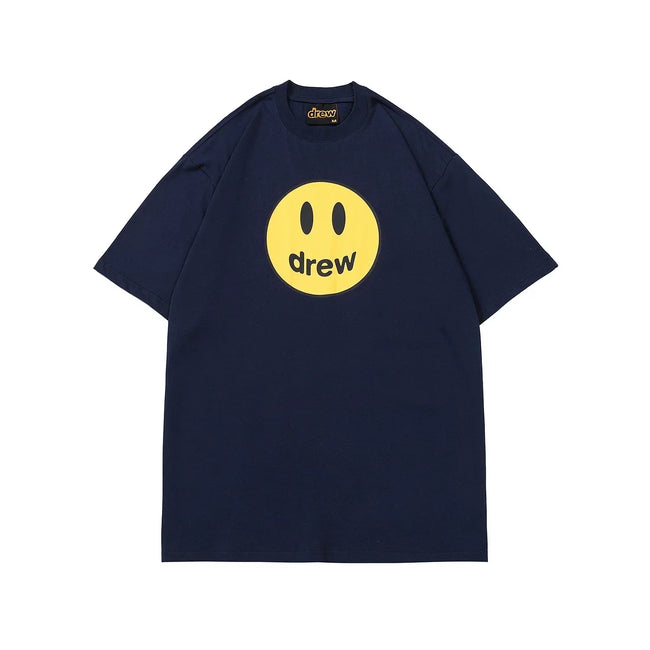 Drew House Mascot Smiley Tee, Navy Blue Hover Image