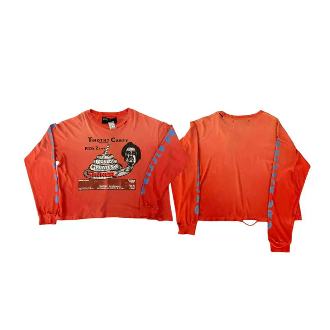 PALY Hollywood Vintage Portrait Graphic Long-Sleeve T-Shirt - Orange Hover Image