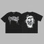 Revenge Smoke & Ink Skull Graphic Short Sleeve T-Shirt Black
