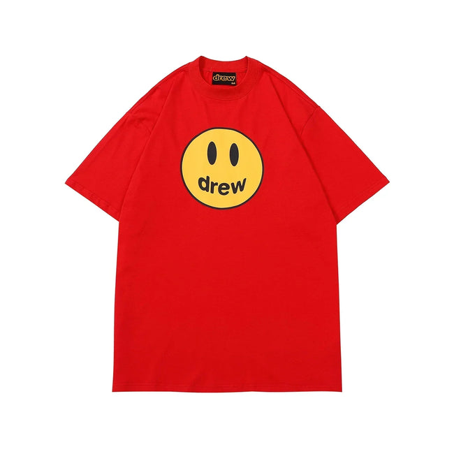 Drew House Mascot Smiley Tee, Red Hover Image
