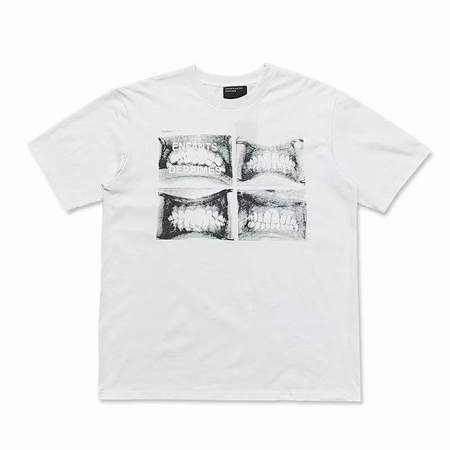 Enfants Riches Déprimés Four-Panel Teeth Graphic T-Shirt - White Hover Image