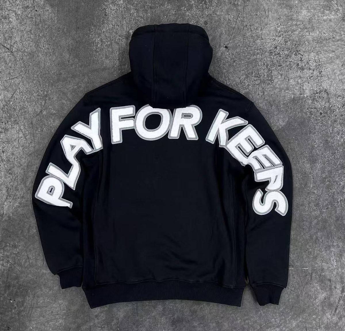 Geedup Black White Play For Keeps Hoodie