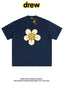 Drew House Daisy Smiley Graphic Oversized Cotton T-Shirt, Off White