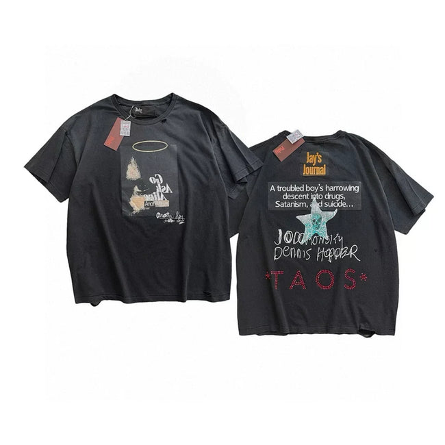 PALY Hollywood Multi-Graphic & Text Tee - Black Hover Image