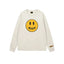 Drew Gray Smiley Graphic Oversized Long-Sleeve T-Shirt