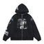 Enfants Riches Déprimés Central Photo Art Zip-Up Hoodie - Black