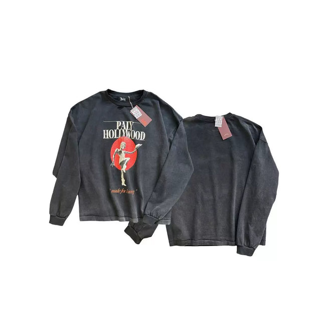 PALY Hollywood Vintage Portrait Long-Sleeve T-Shirt - Black Hover Image