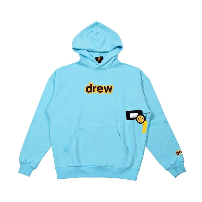 Drew House Logo Pullover Hoodie, Sky Blue Hover Image