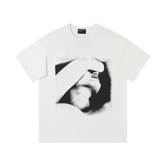 Enfants Riches Déprimés Blindfolded Portrait T-Shirt - Cream Hover Image