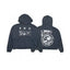 Enfants Riches Déprimés "E-R-D" Logo & Circular Emblem Hoodie - Washed Black
