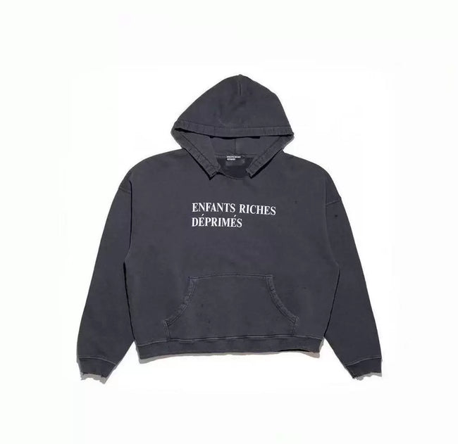 Enfants Riches Déprimés Classic Logo Hoodie - Washed Black Hover Image