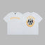 Revenge Yellow Arch Logo & Religious Angel Graphic Short Sleeve T-Shirt (White)