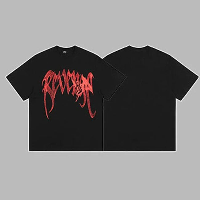 Revenge Classic Arch Logo Short Sleeve T-Shirt Black Hover Image