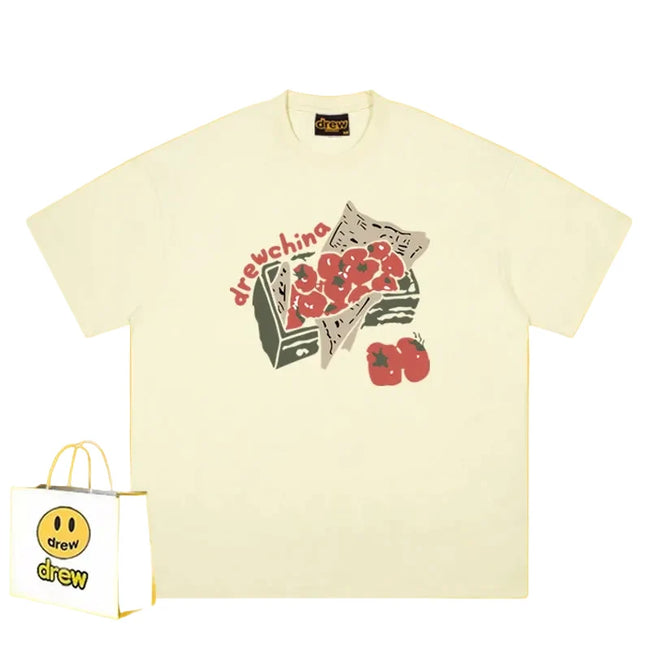 Drew Tomato Crate Graphic T-Shirt, Cream Hover Image