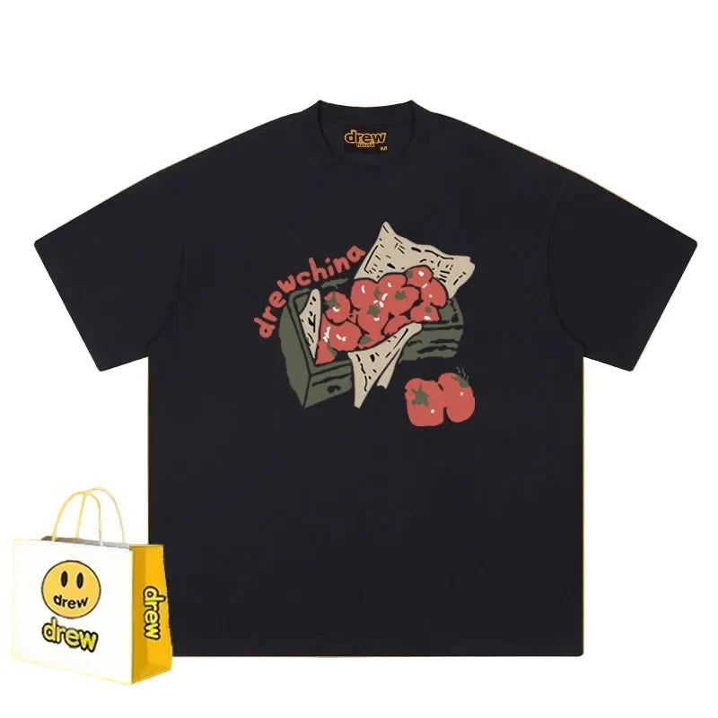 Drew Tomato Crate Graphic T-Shirt, Black