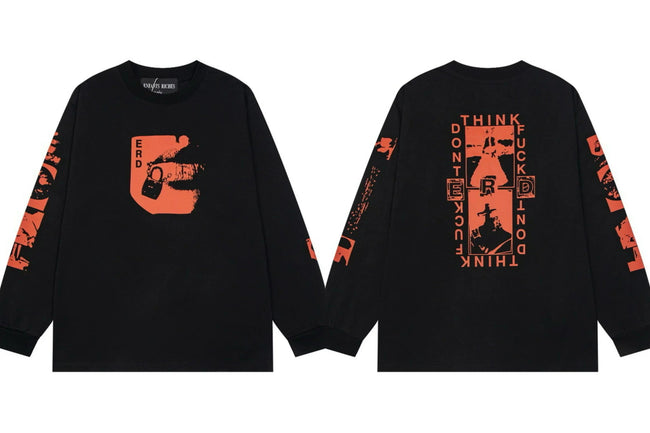 Enfants Riches Déprimés "ERD" Padlock Graphic Long-Sleeve - Black Hover Image