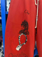 PALY Hollywood Vintage Multi-Graphic Sweatpants - Red