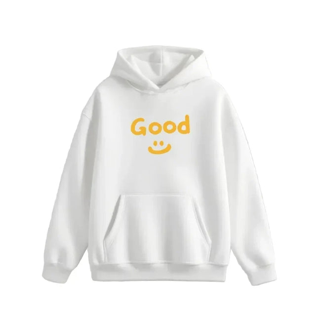 Drew White Smiley & GOOD Graphic Fleece Hoodie Hover Image