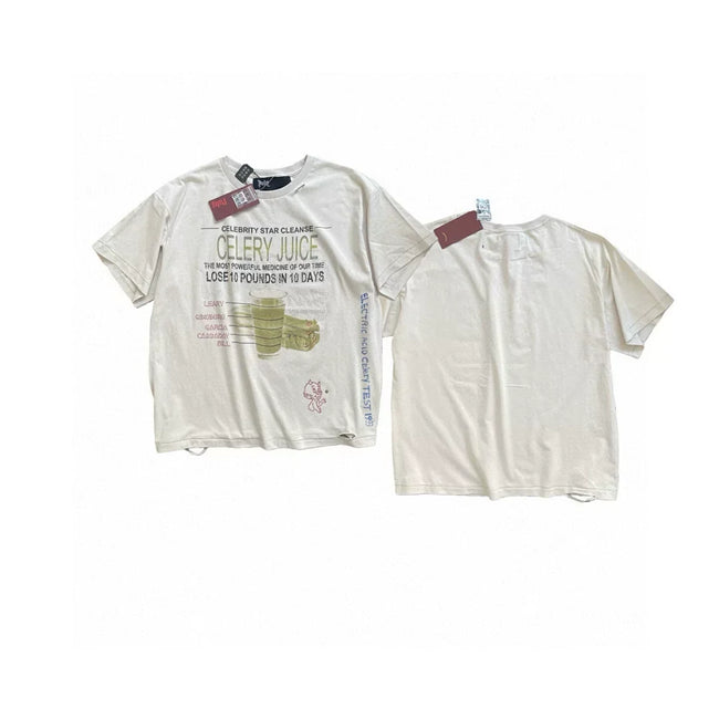 PALY Hollywood Vintage Text & Label Graphic T-Shirt - Cream Hover Image